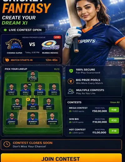 Hero11 (hero11) fantasy cricket & matchday visual 3